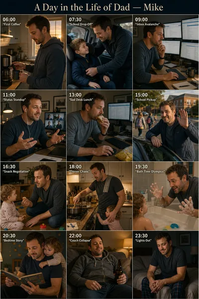 Day in Their Life Poster — Cinematic 12-Panel Wall Art preview
