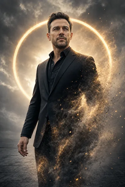 Book Launch Hero Portrait — Cinematic Movie-Poster Shot for a Book, Course, or Rebrand preview