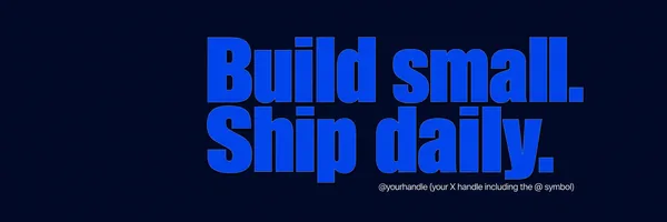 X (Twitter) Profile Header — 1500×500 Bold Statement (Avatar + Mobile-Safe Aware) preview